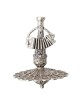 Sterling Silver Klezmer Accordion Player Dreidel